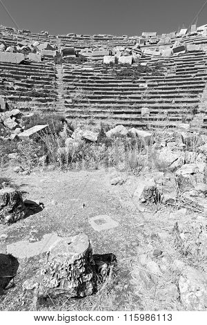 The Old  Temple And Theatre In Termessos Antalya Turkey Asia Sky And Ruins