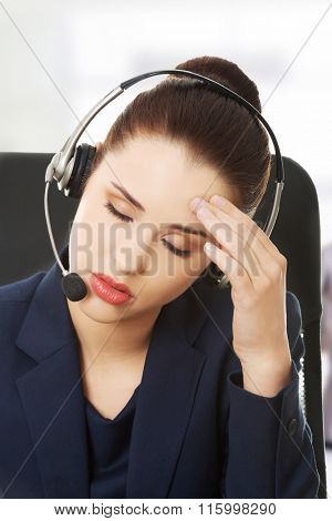 Anoyed support phone operator