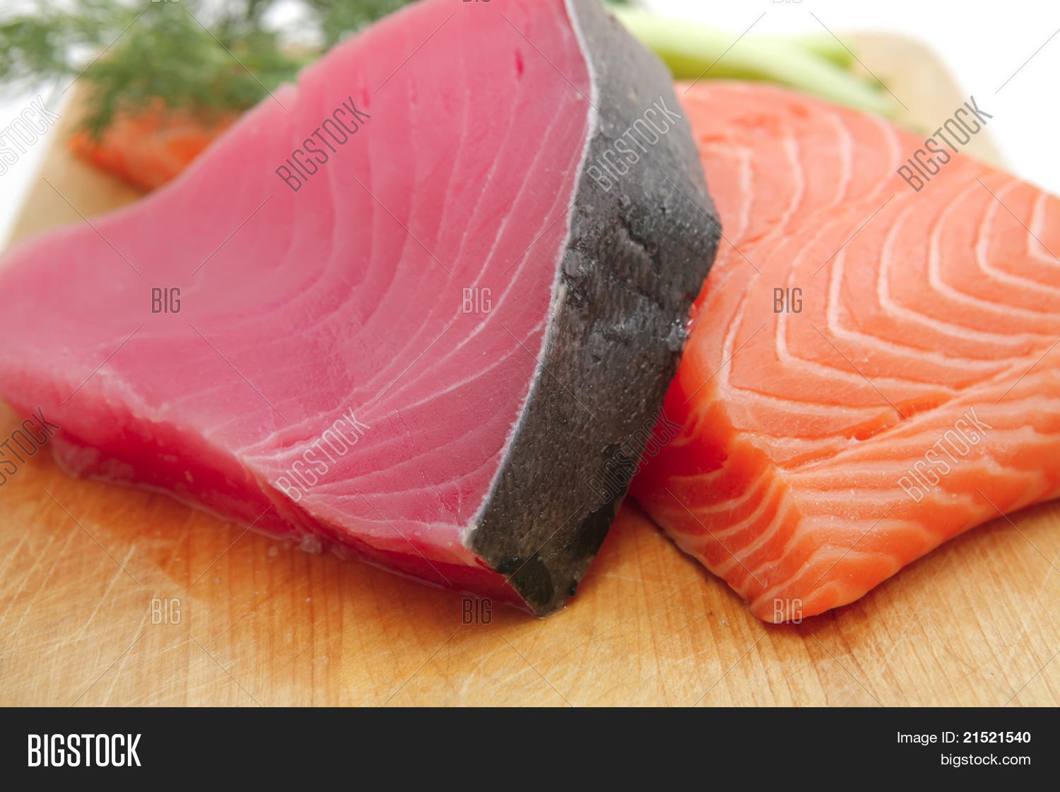 Fresh Raw Salmon Tuna Image & Photo (Free Trial) Bigstock