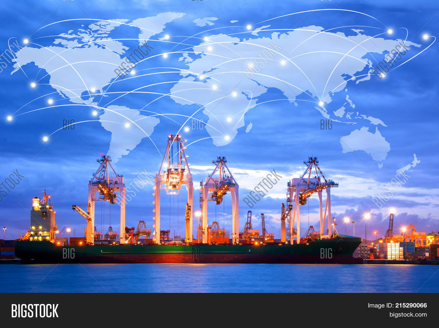 Map Global Logistics Image amp Photo - 215290066 