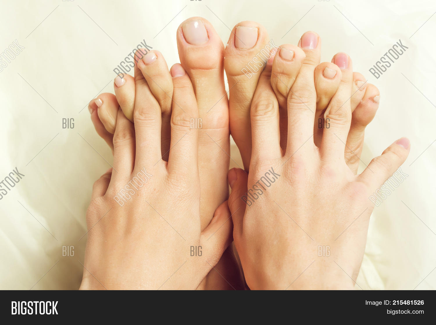 Female Fingers Between Image Photo Free Trial Bigstock