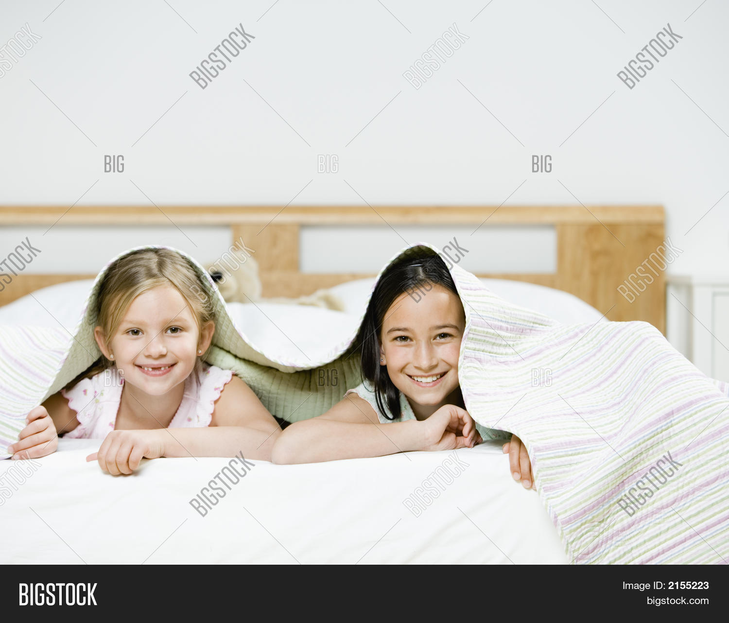 Girls Under Bed Sheets Image & Photo (Free Trial) Bigstock
