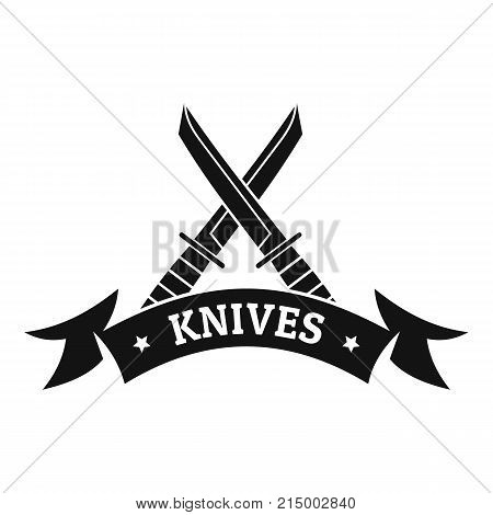 Knive shop logo. Simple illustration of knive shop vector logo for web