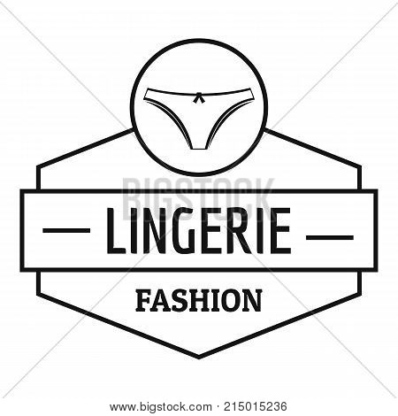 Lingerie female logo. Simple illustration of lingerie female vector logo for web