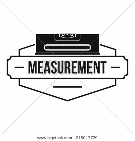 Measurement level logo. Simple illustration of measurement level vector logo for web