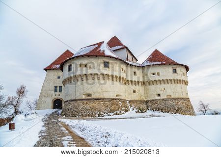 The old castle Veliki Tabor in Croatia, a Croatia's northwestern fortification system.