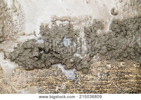 fresh concrete mixture . Photo of an abstract texture