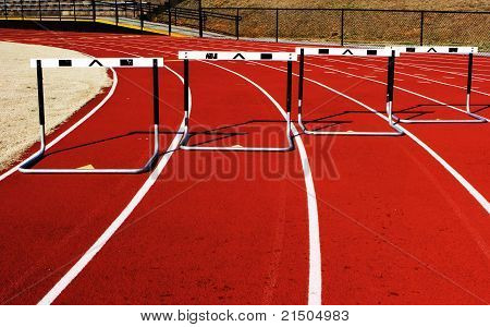 Horden op een track