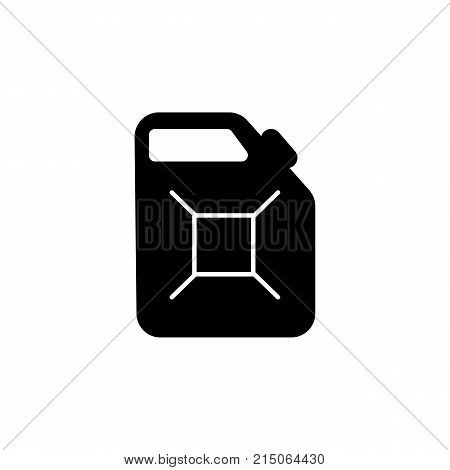 petrol fuel canister icon on white background
