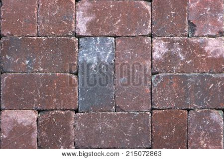 A sample of concrete paving slab for laying tracks.