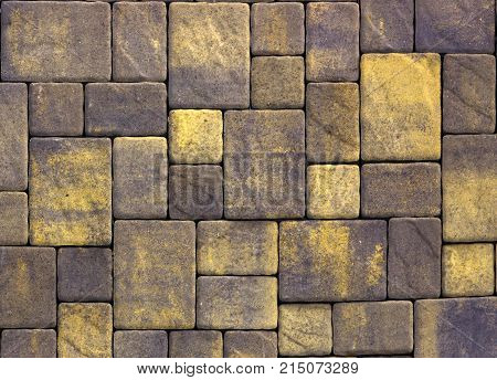 A sample of concrete paving slab for laying tracks.