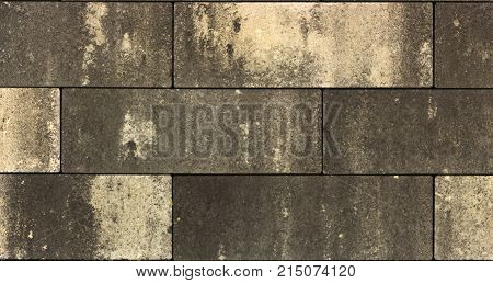 A sample of concrete paving slab for laying tracks.