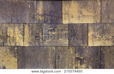 A sample of concrete paving slab for laying tracks.