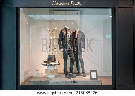 Massimo Dutti Shop At Emquatier, Bangkok, Thailand, Nov 3, 2017
