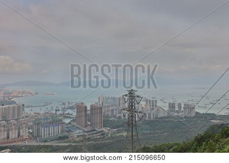 Tuen Mun, Yuen Long From The  Castle Peak