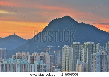 Sunset At 2016 Of Kowloon