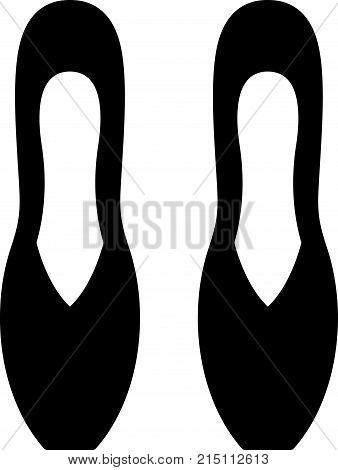 Pair of ballet or blocked shoes, shade picture