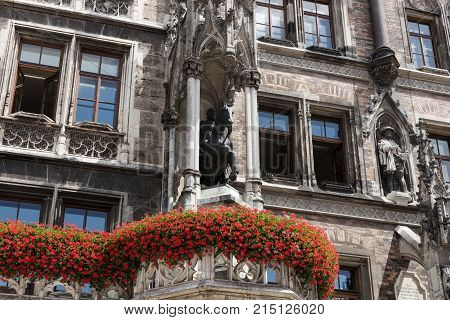 The New Town Hall in Munich Bavaria Germany