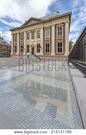 Mauritshuis building and facade newly refurbished in The Hague