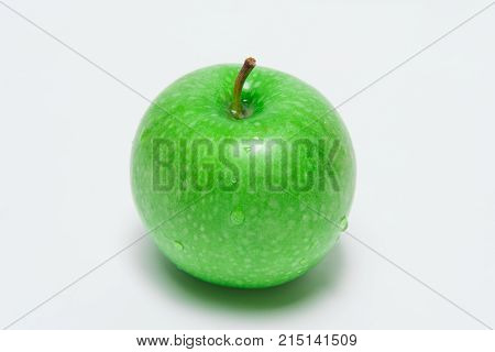 Green Apple, Isolated On White Background