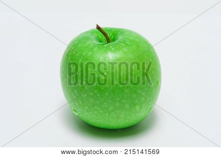 Green Apple, Isolated On White Background