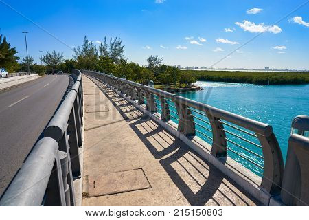 Cancun Nichupte Lagoon at Hotel Zone in Mexico