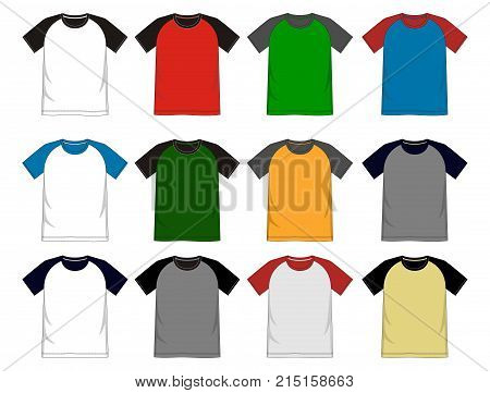 T Shirt Template Raglan.eps