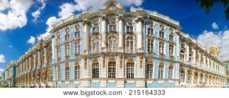 Petersburg, Russia - June 29, 2017: Katherine's Palace In Tsarskoe Selo Pushkin.