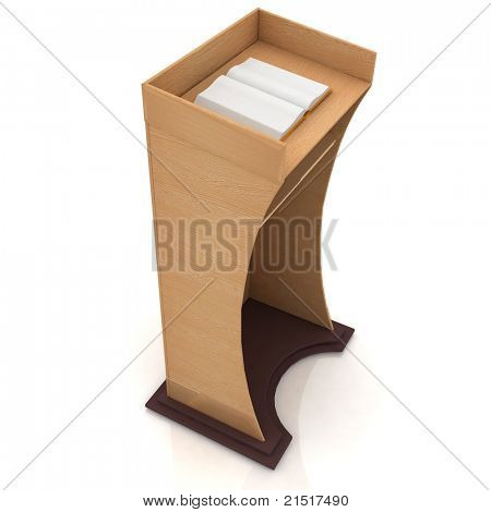 3D podium  isolated on white background