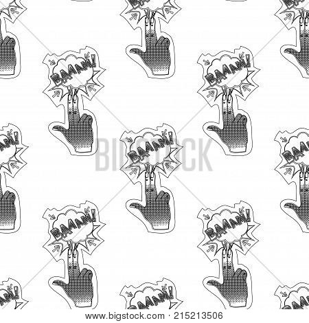 Abstract Seamless Pin Up Pattern For Girls, Boys, Clothes. Creative Vector Pin Up Background With Fi