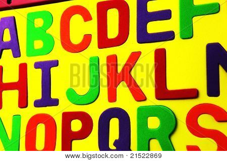 Fond de l'alphabet