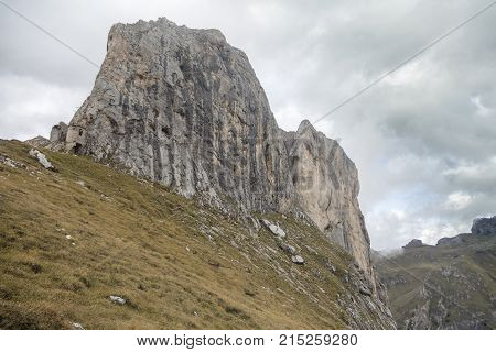 Rocky Mountain in Dolomites alps in Italy