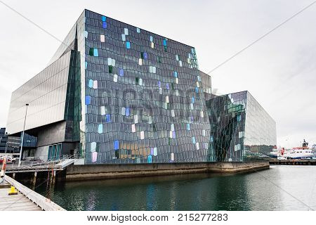 Harpa Conference Centre In Reykjavik City