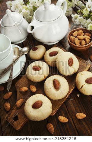 Nan Hathi.indian Traditional Cookies With Almonds