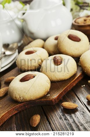Nan Hathi.indian Traditional Cookies With Almonds