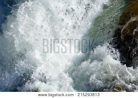 Waterfall Close-up (nature Background).