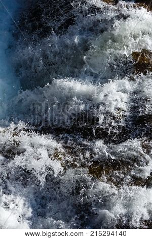 Waterfall Close-up (nature Background).