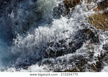 Waterfall Close-up (nature Background).