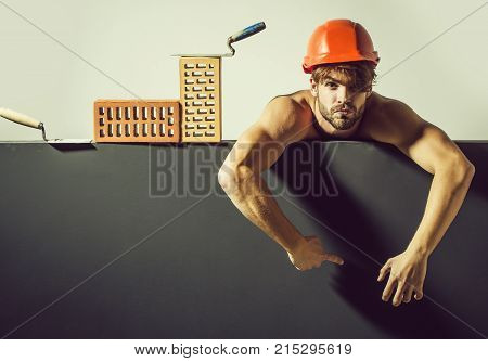 Happy Man Smiling Builder