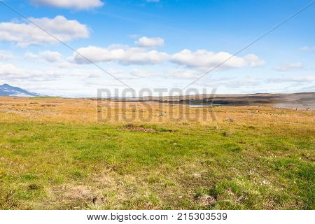 Icelandic Landscape Near Gullfoss Waterfall