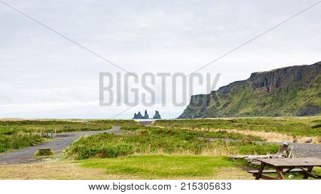 Recreation Area Vik I Myrdal Village In Iceland