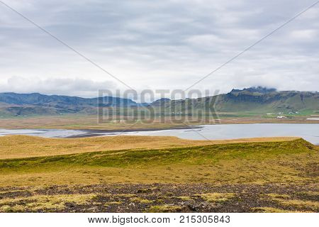 Dyrholaey Cape And Atlantic Ocean Coastline