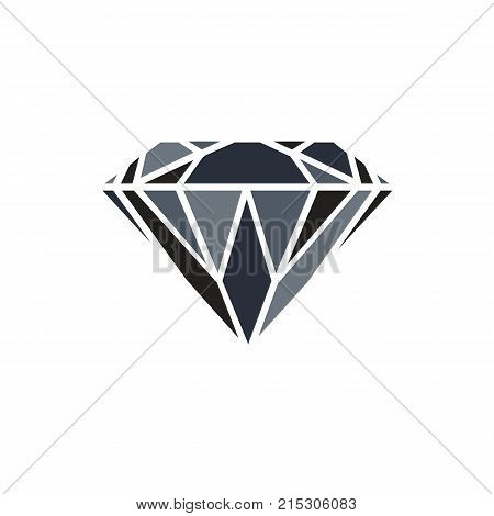 Diamond Icon Vector. Diamond icon on white background