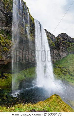 Seljalandsfoss Waterfall In Autumn