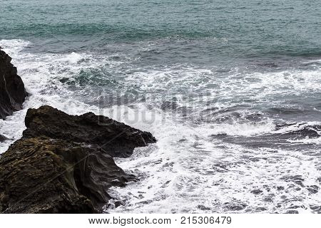 Atlantic Ocean Surf In Iceland