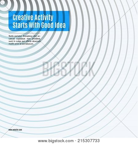 Abstract vector design elements for graphic layout. Modern business template with olourful round circle blend effect, abstract lines, decoration, joy, party, celebration, anniversary on background.