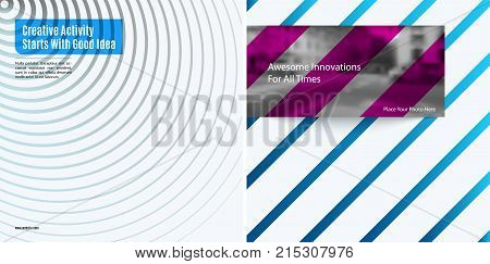 Abstract vector design elements for graphic layout. Modern business template with olourful round circle blend effect, abstract lines, decoration, joy, party, celebration, anniversary on background.
