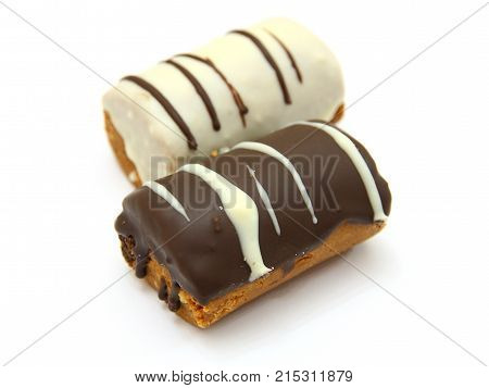 Round Mini Chocolate Pie With Strips From Above