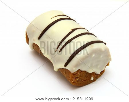 Round Mini Chocolate Pie With Strips From Above