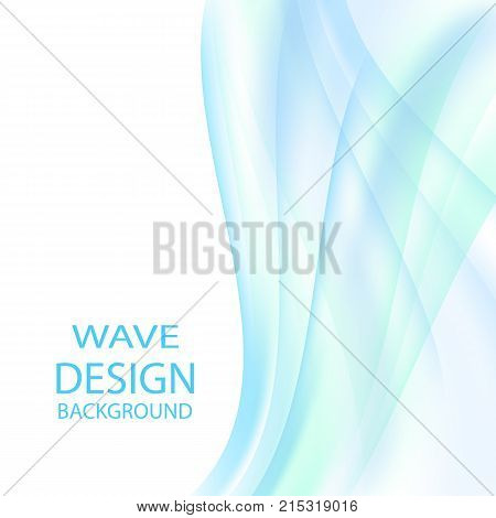 Blue light wave vector background for your business